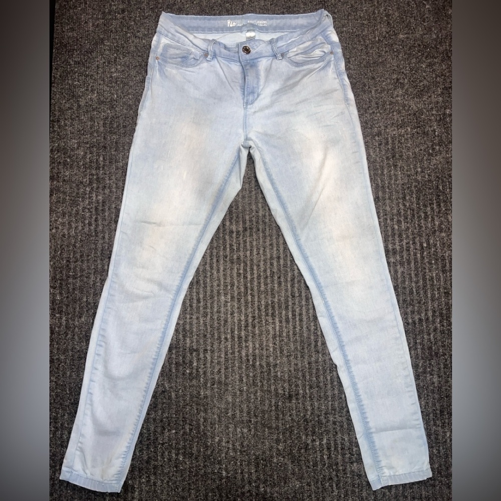 Rio Booty Jegging Womens Size 9 Light Wash Skinny Stretch Jeans